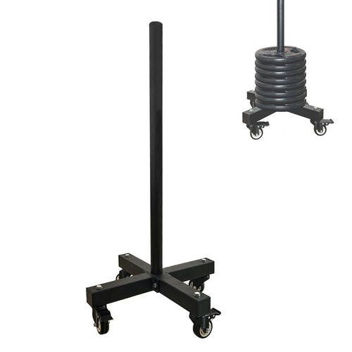 Movable weight plate rack - movable, with